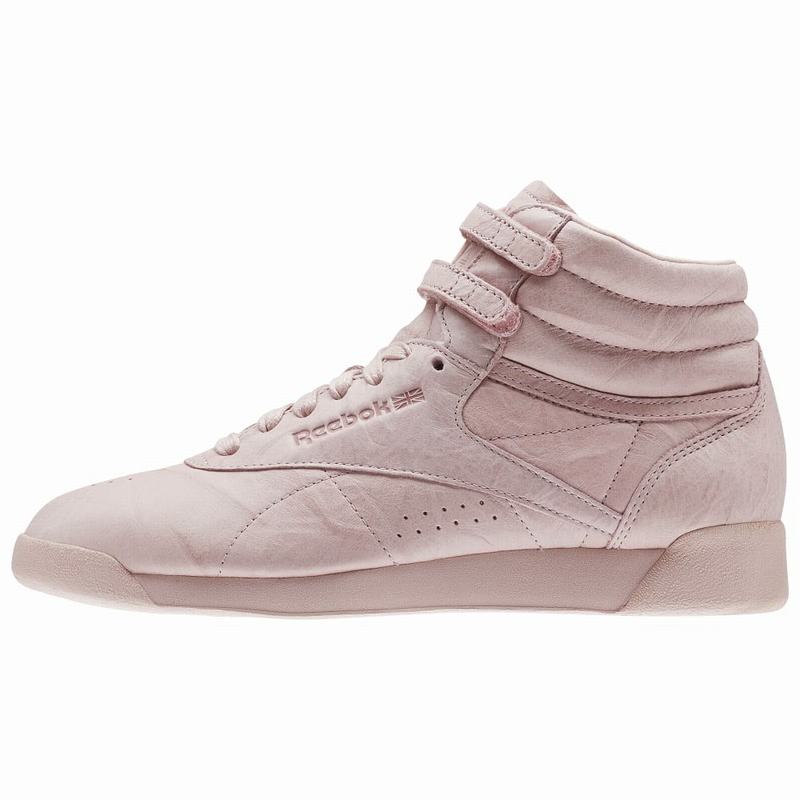Tenisi Reebok Freestyle Hi Fbt Dama Roz Romania ZD3362BP